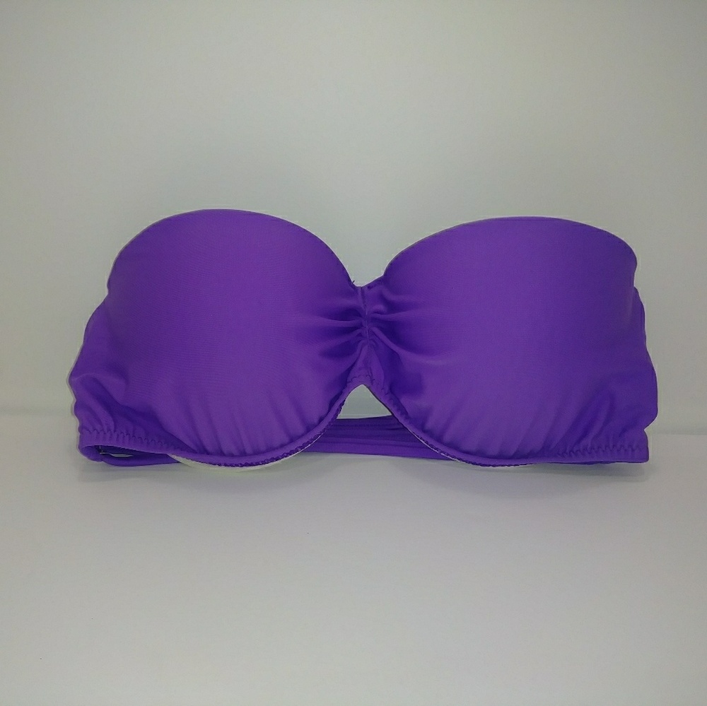 Women's Purple Swim Top strapless sizes Small